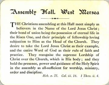 Assembly Hall belief card